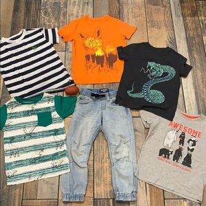 T-shirts’ and jeans